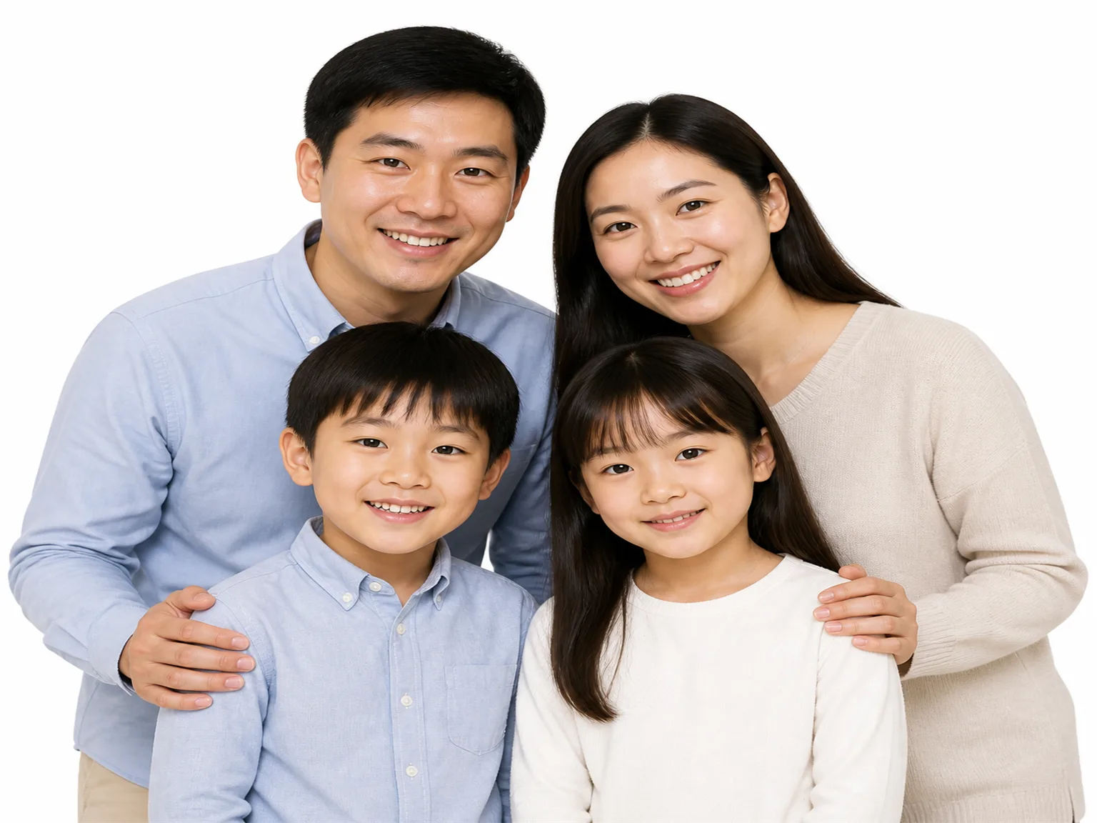 Option E: 一家人在照相