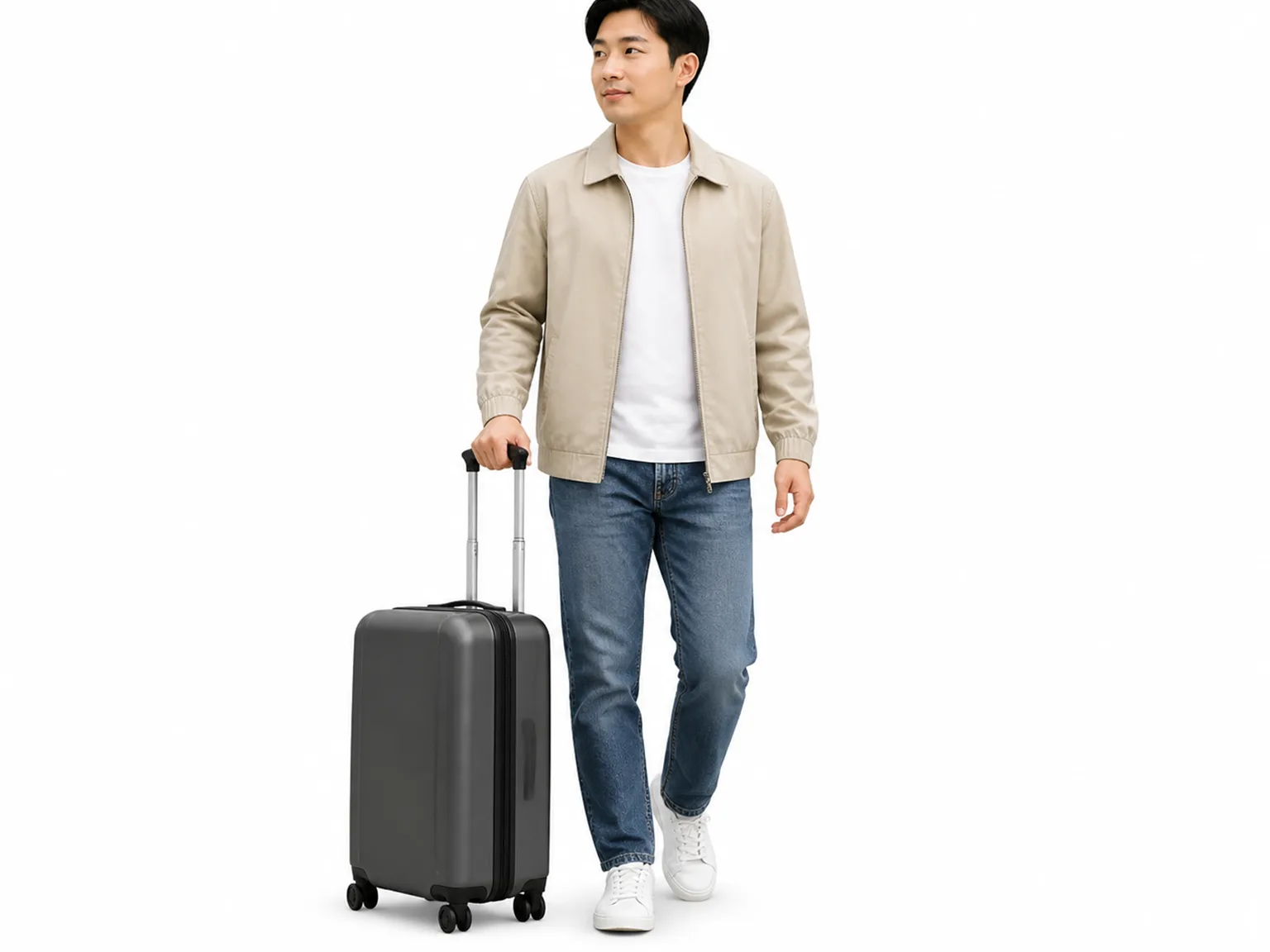 Option E: 一个人在机场