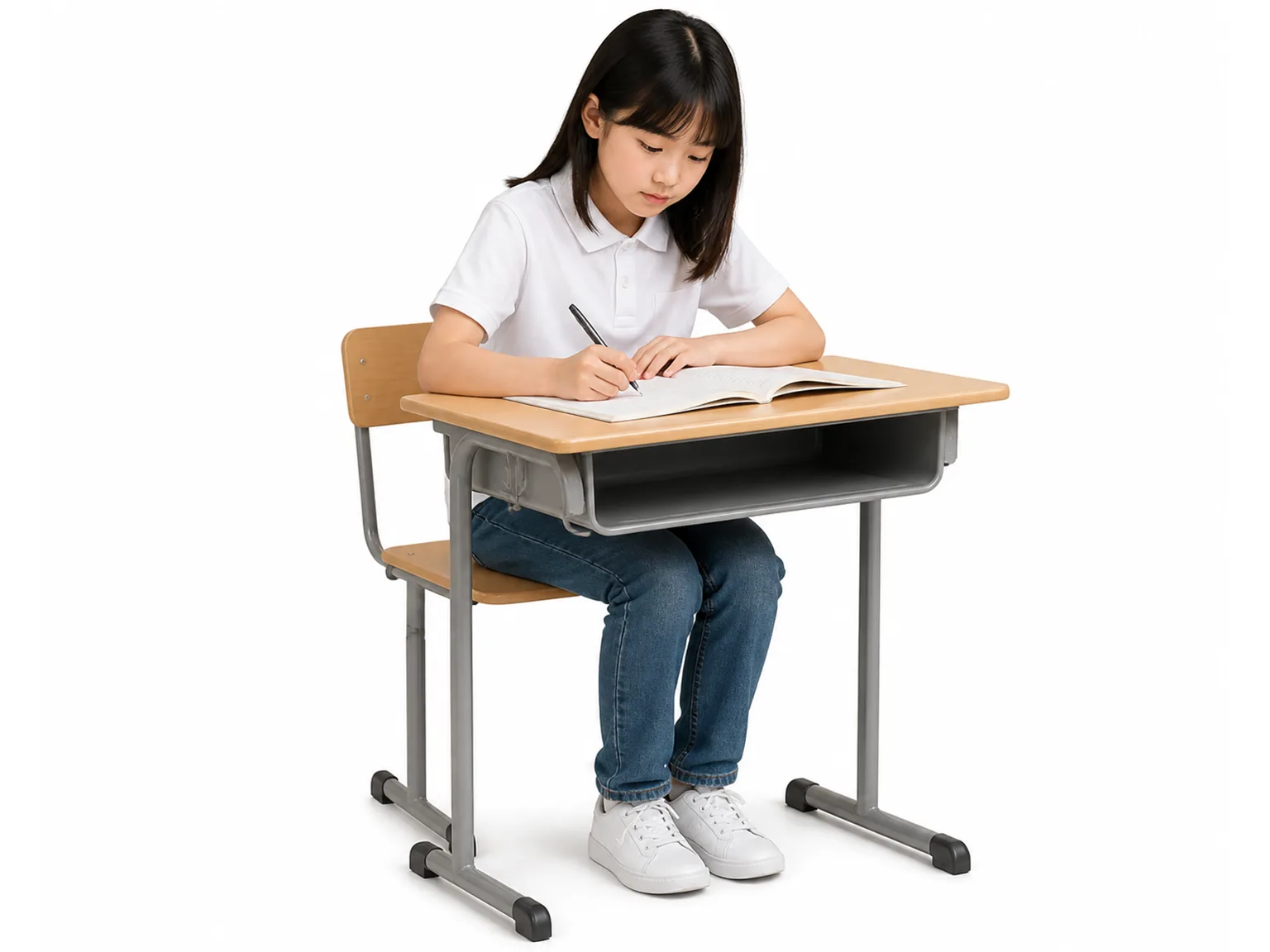 Option B: 学生在教室上课